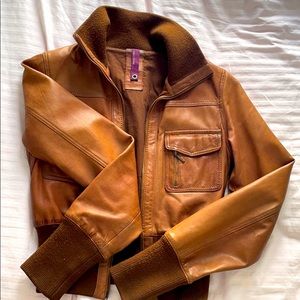 Stylish Brown Leather Jacket